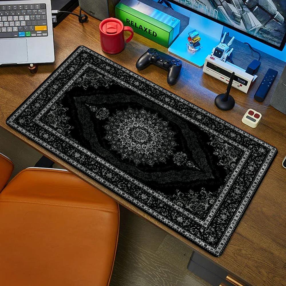 Retro Gaming Desk - New Black Persian Carpet Mysterious Retro