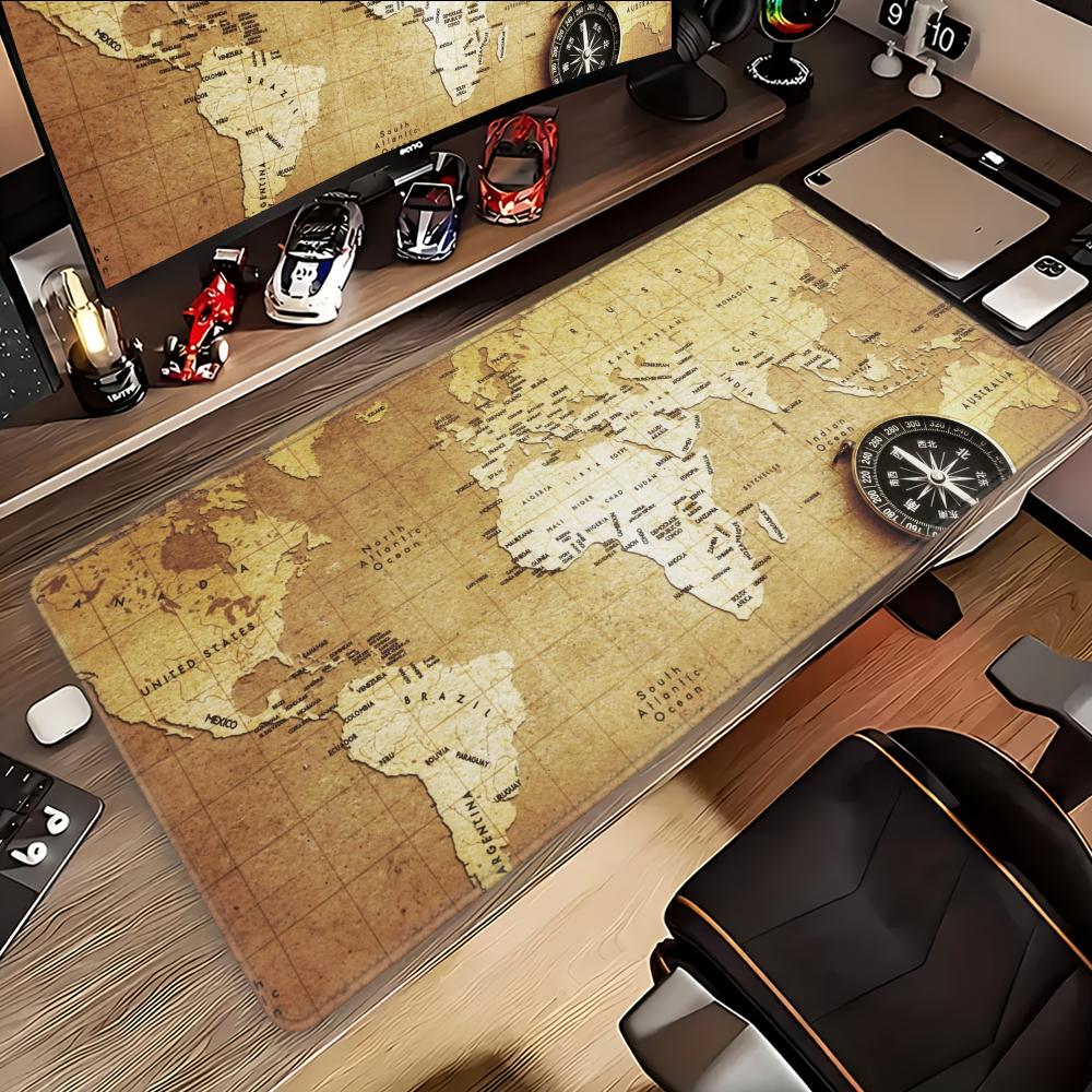 Retro Gaming Desk - Retro NaviAation Map Art HD Mouse