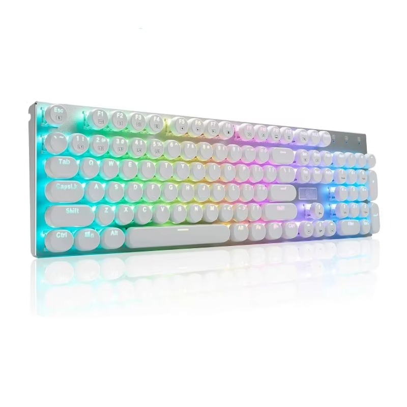 Retro Gaming Uk - Mechanical Keyboard USB Wired Gaming Keyboard
