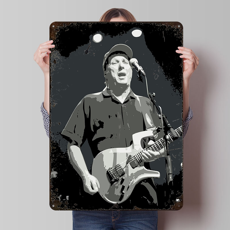 Retro Gaming Desk - Adrian Belew Tinplate Poster Customized Wall