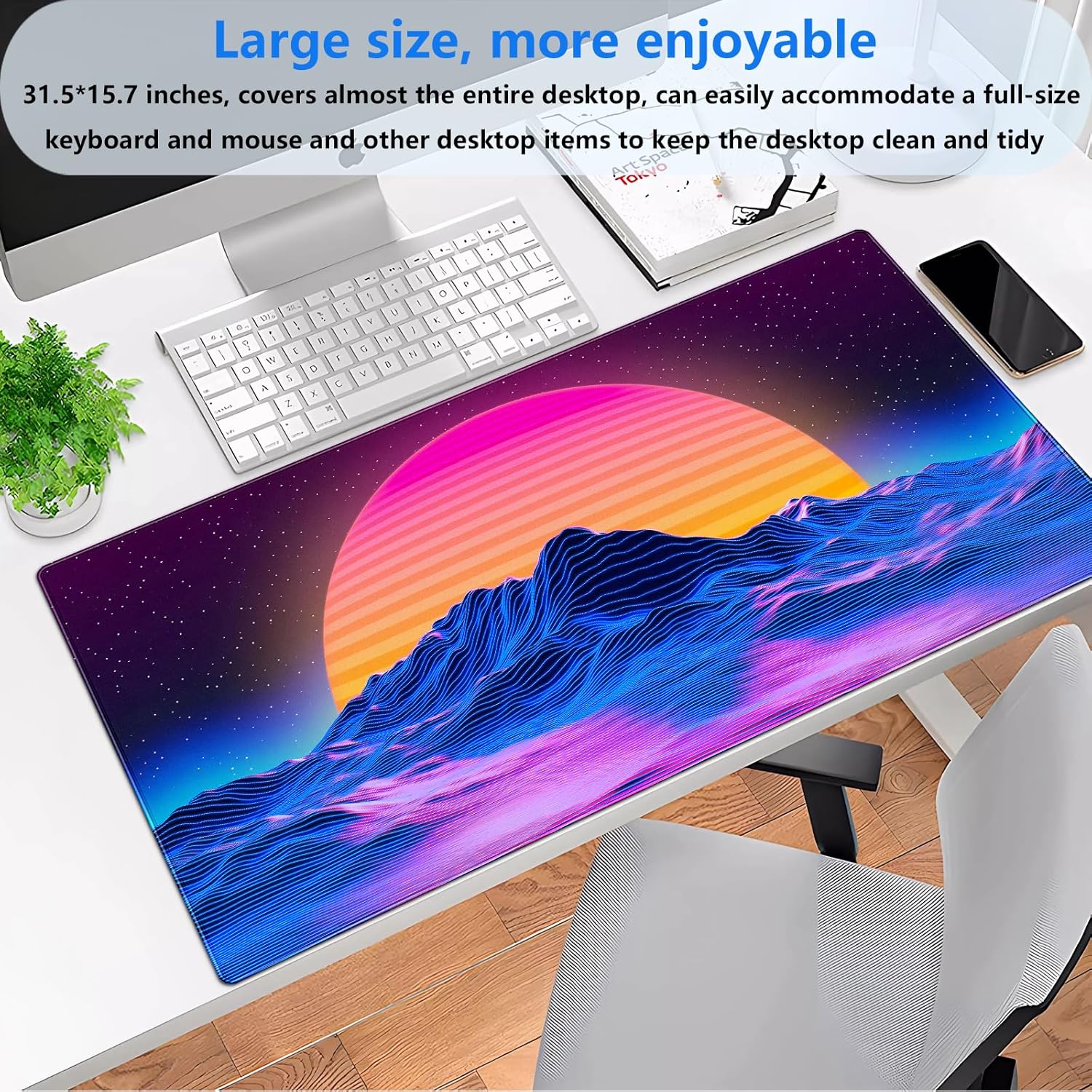 Retro Synthwave Mountain Sun D - Retro Gaming Desk 评论和价格