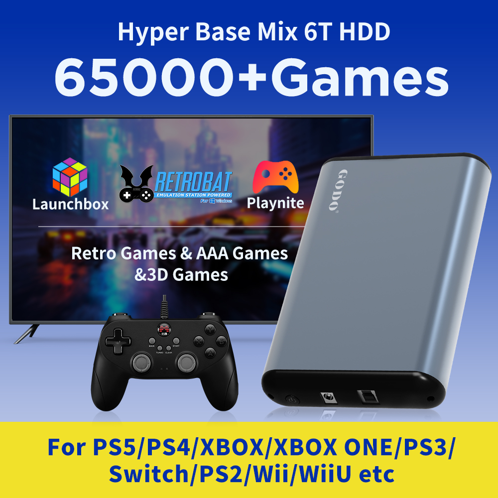 JMachen 6TB Portable Gaming HD - Retro Gaming Hdd 评论和价格