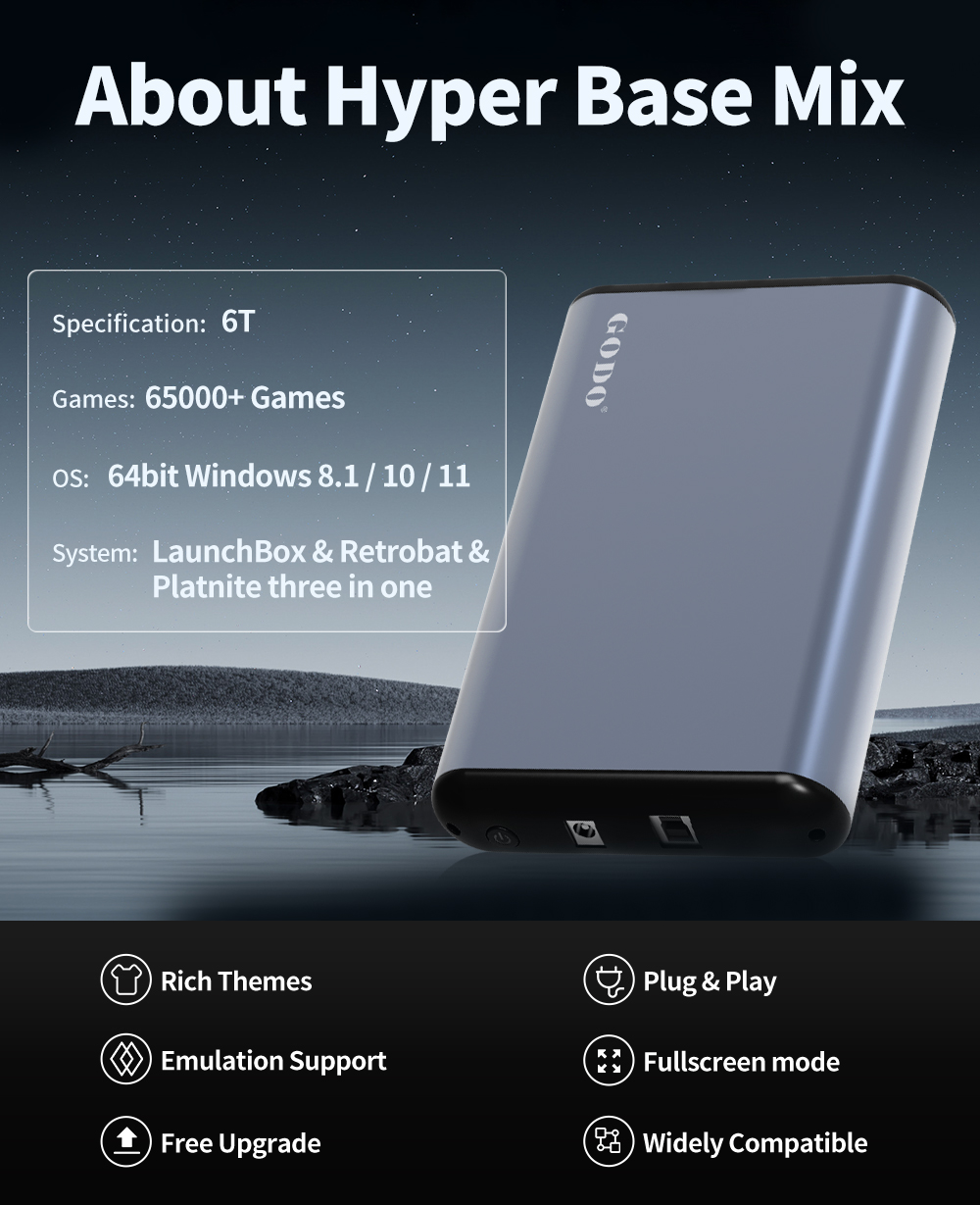 JMachen 6TB Portable Gaming HD - Retro Gaming Hdd 评论和价格
