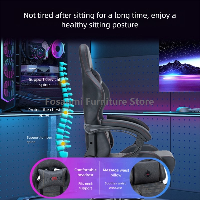 Adjustable Retro Leather Gamin - Retro Gaming Desk 评论和价格