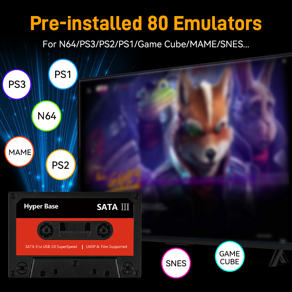 Batocera 500G/2T Emulator Game - Retro Gaming Hdd 评论和价格