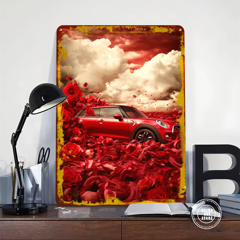 Red UK Car Cooper in Rose Fiel - Retro Gaming Uk 评论和价格