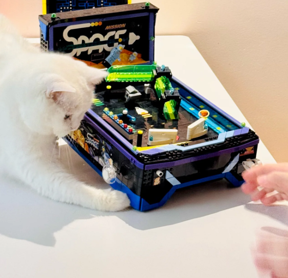 Space Arcade Pinball Machine B - Retro Gaming Lego 评论和价格