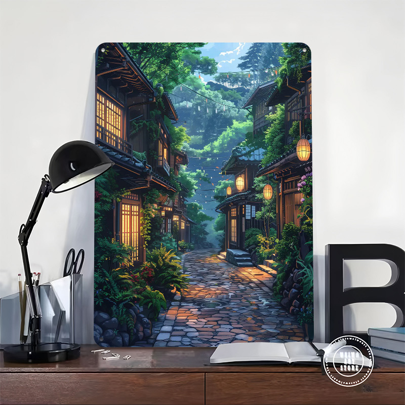 Green Street in Japan Tin Plaq - Retro Gaming Japan 评论和价格