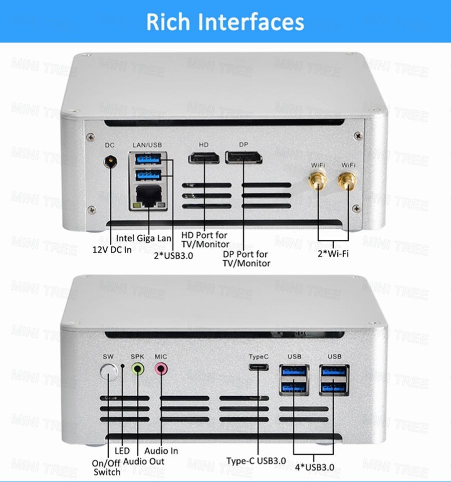 Win11 Mini PC Cube 13Th Gen Co - Intel Cpu Core I5 评论和价格