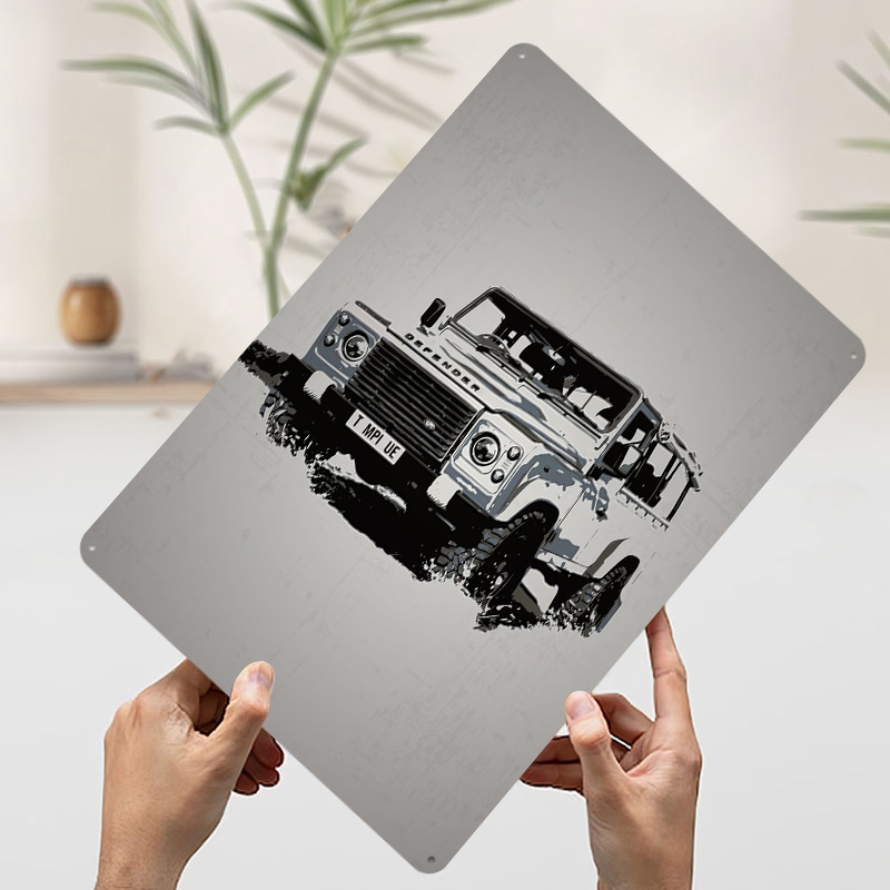 UK Car Rover Defender Poster C - Retro Gaming Uk 评论和价格