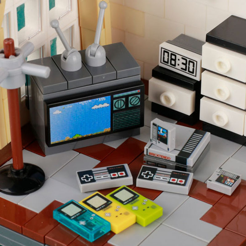 MOC Game Console Computer Mode - Retro Gaming Lego 评论和价格