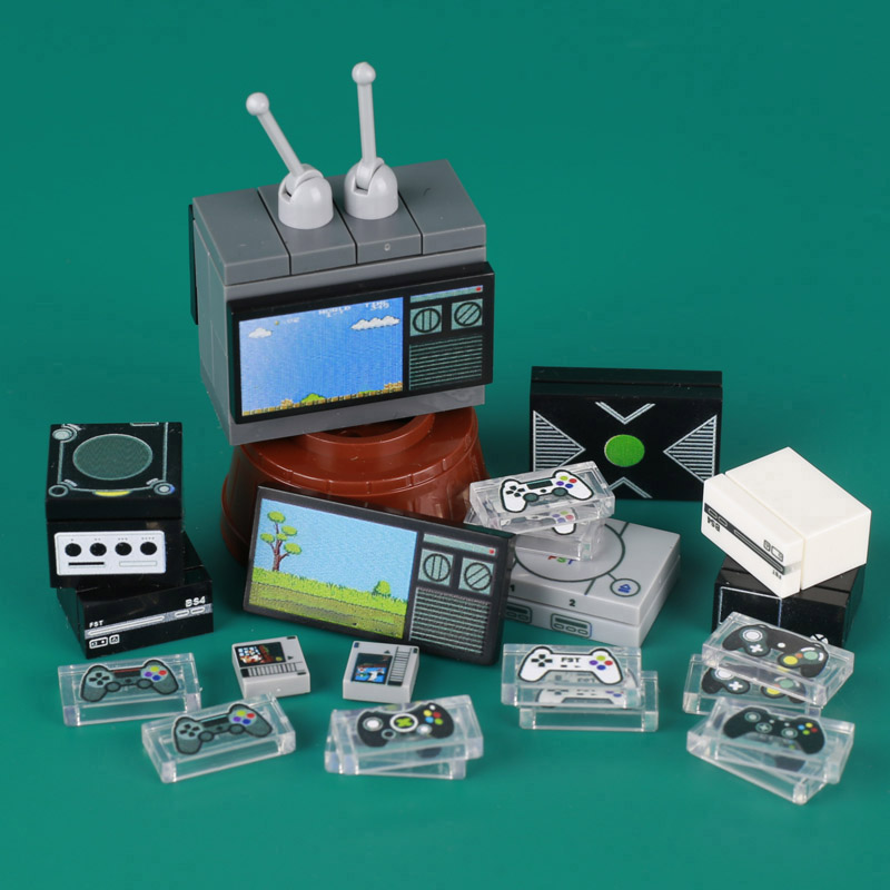 MOC Game Console Computer Mode - Retro Gaming Lego 评论和价格